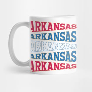 TEXT ART USA ARKANSAS Mug